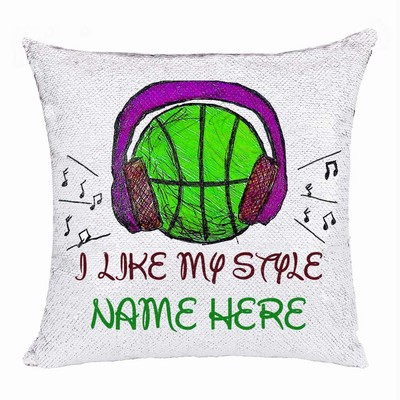 Magic Sequin Cushion Cover Name Express Yourself Gift I Like My Style